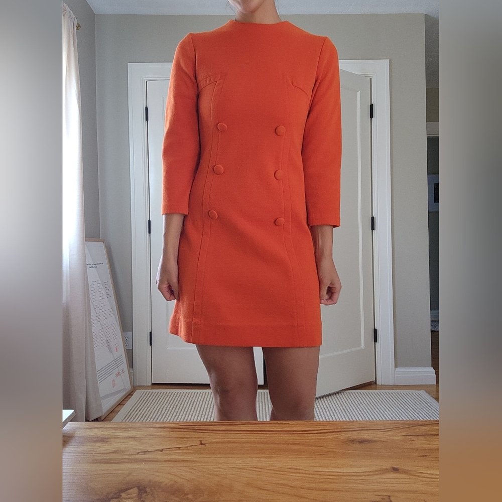 Vintage Orange Dress Size M